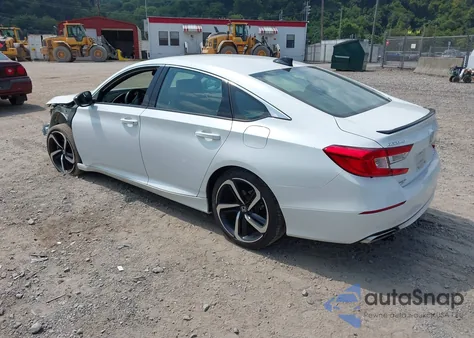 2022 Honda Accord Sport из США, поврежденный, VIN 1HGCV1F3XNA101149
